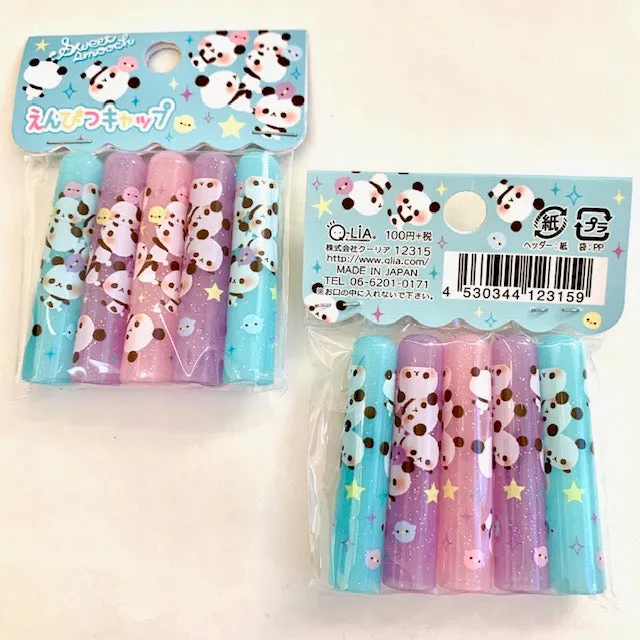 12315 QLIA 5 PENCIL CAPS-Panda-DISCONTINUED