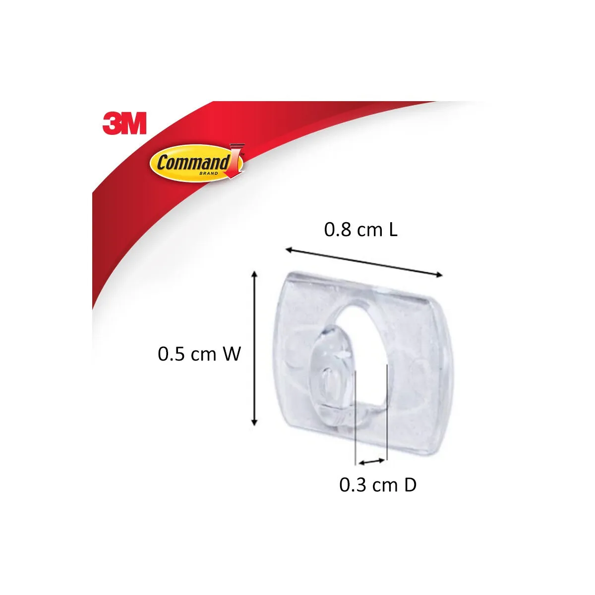 3M Command Adhesive Decorating Clips 20 Pack - Clear