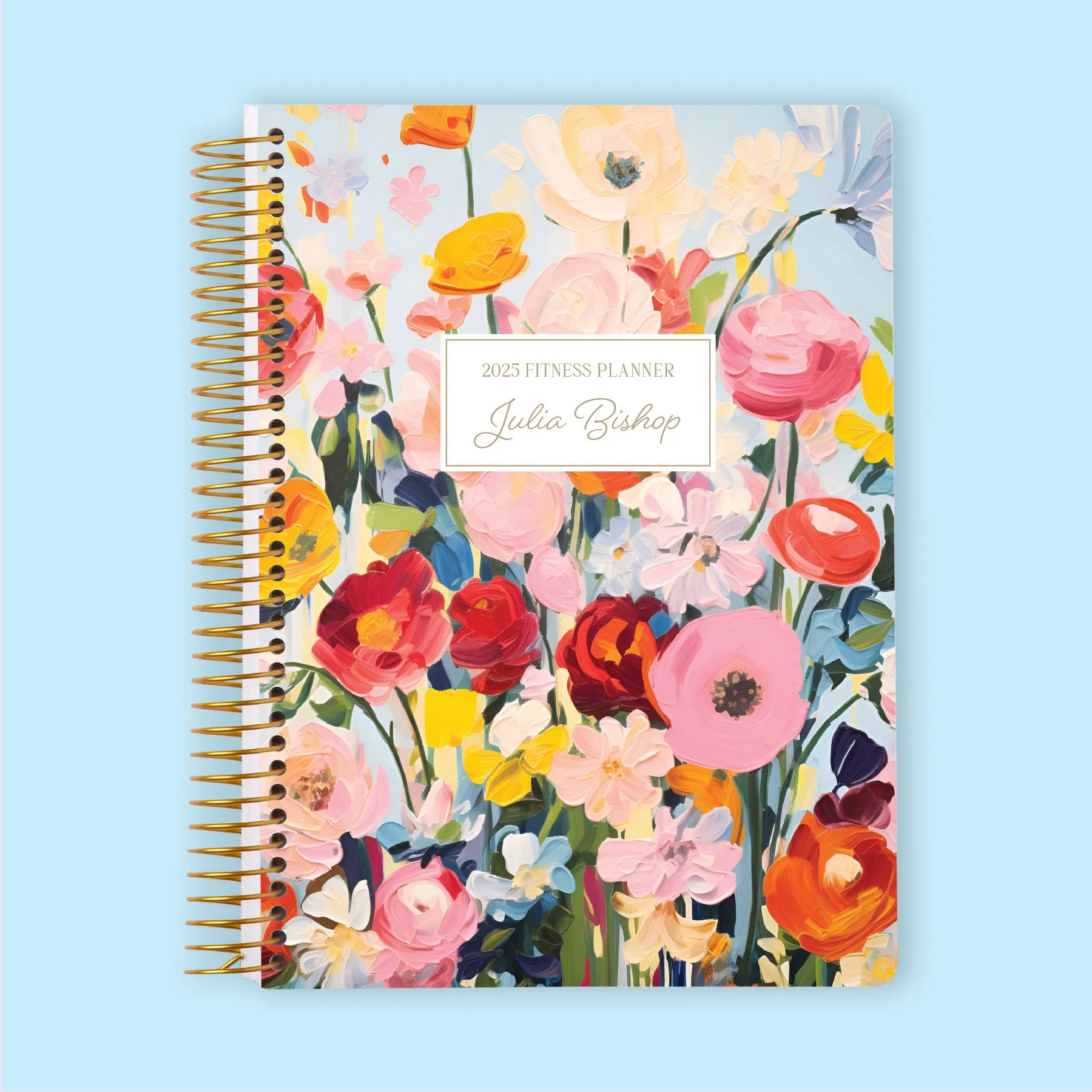 6x9 Fitness Planner - Blossom Dreams Colorful