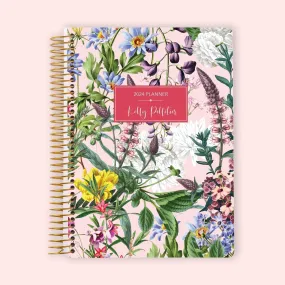 6x9 Weekly Planner - Colorful Florals Pink