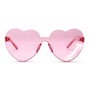 Alpha Sigma Alpha Sunglasses — Heart Shaped Sunglasses Printed With ASA Logo