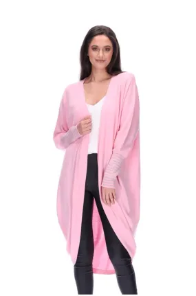 Augustine Pink Merino Blend Kimono Cardi