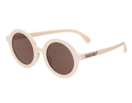 Babiators Euro Round Sweet Cream Kids Sunglasses Amber Lens