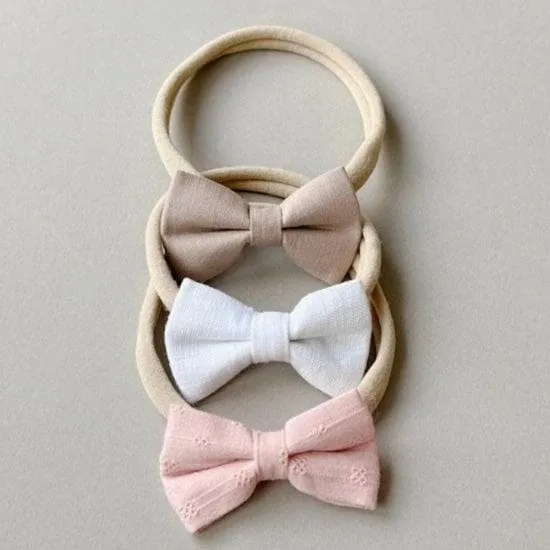 Baby Headband Bow Set (Horizon)