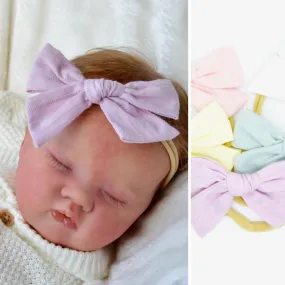 Baby Pastel Linen Headbands