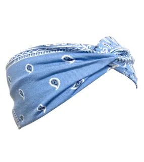 BANDANA WRAP HEADBAND BABY BLUE