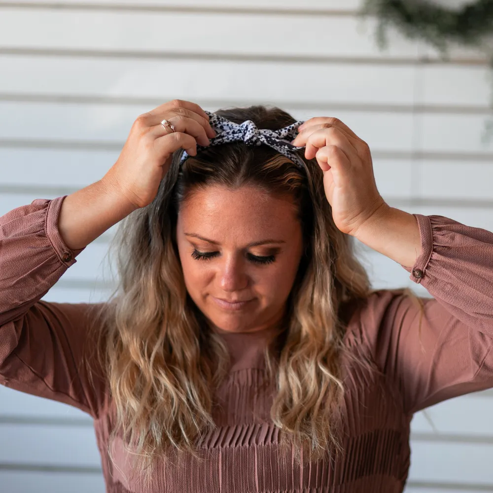 Black Snake Knotted Headband