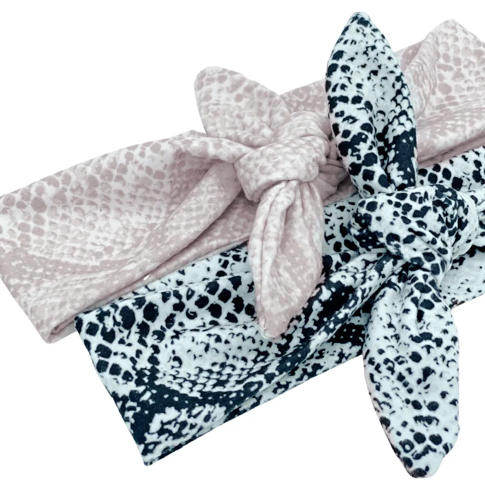 Black Snake Knotted Headband