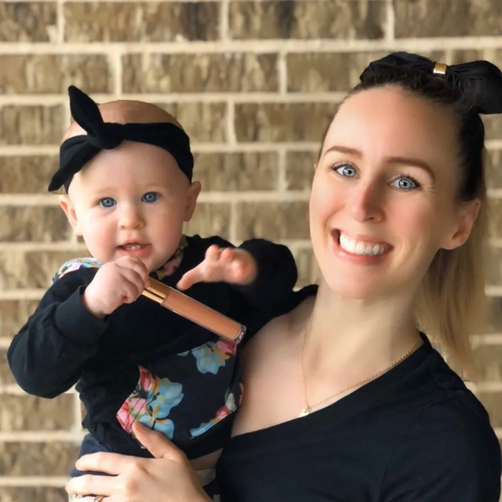 Black Solid Knotted Headband