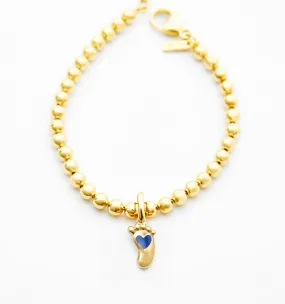 Blue Baby Foot Bracelet