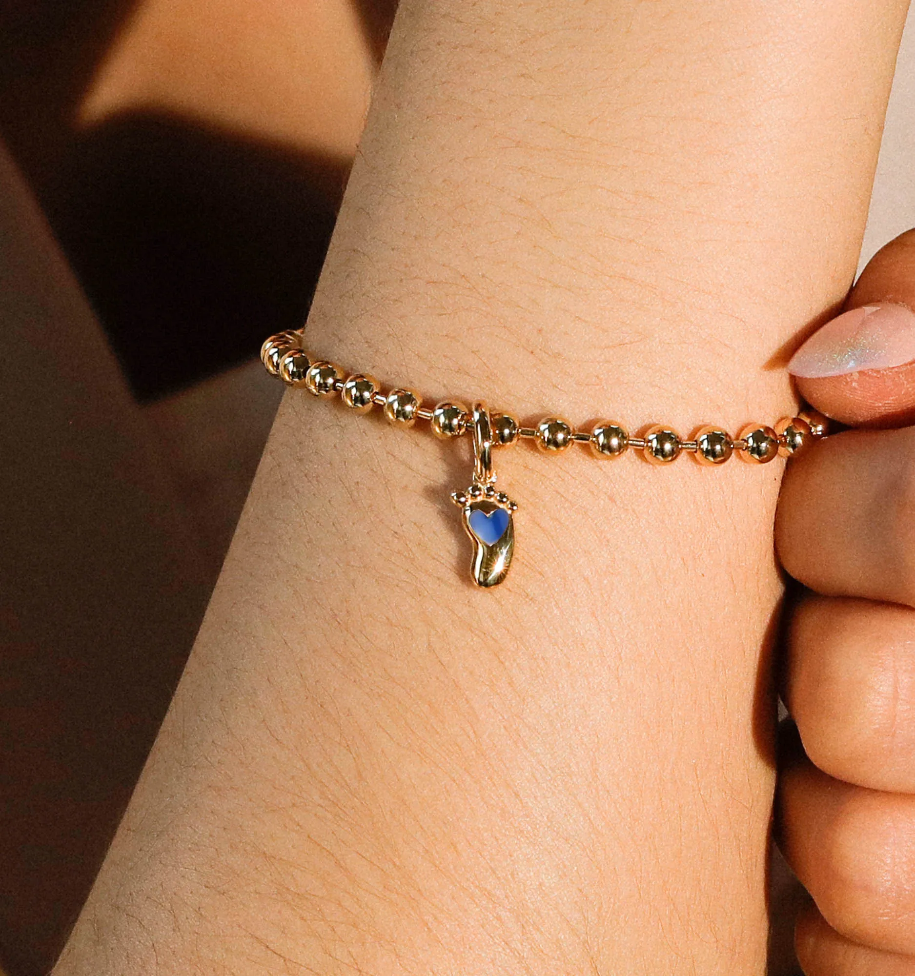 Blue Baby Foot Bracelet