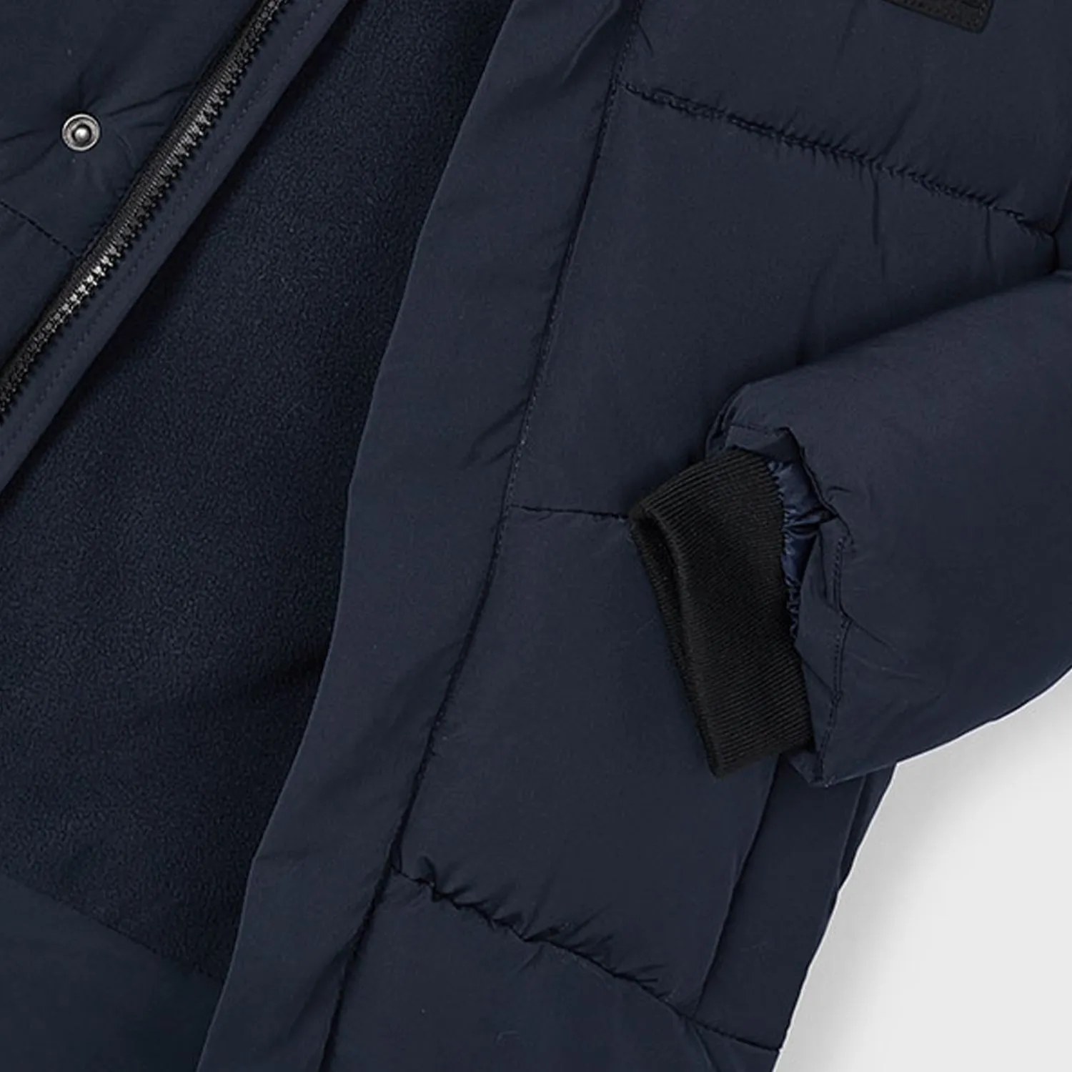 Blue Padded Long Coat