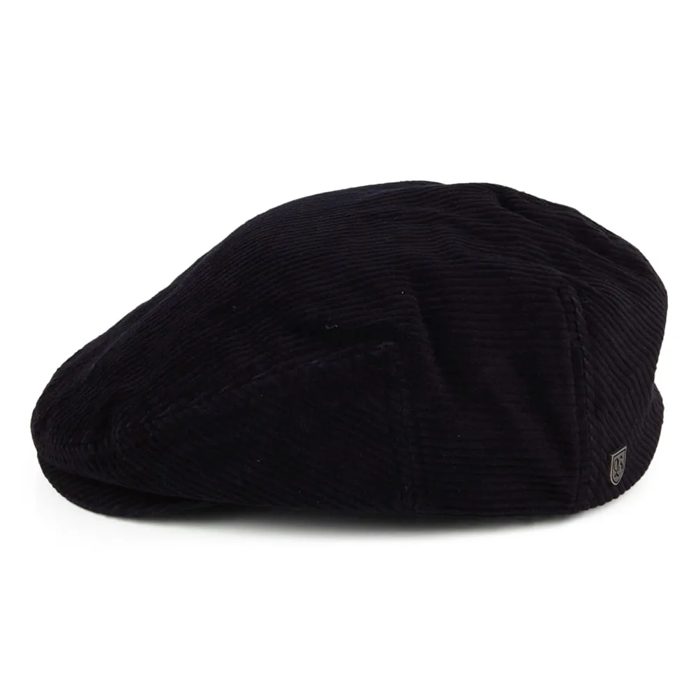 Brixton Hats Hooligan Corduroy Lightweight Flat Cap - Washed Navy