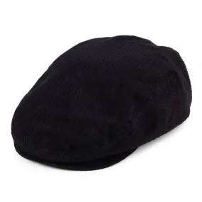 Brixton Hats Hooligan Corduroy Lightweight Flat Cap - Washed Navy