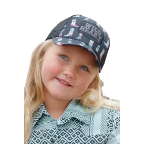 Cinch Youth Girl's Black Western Boot Trucker Cap CCC0042028