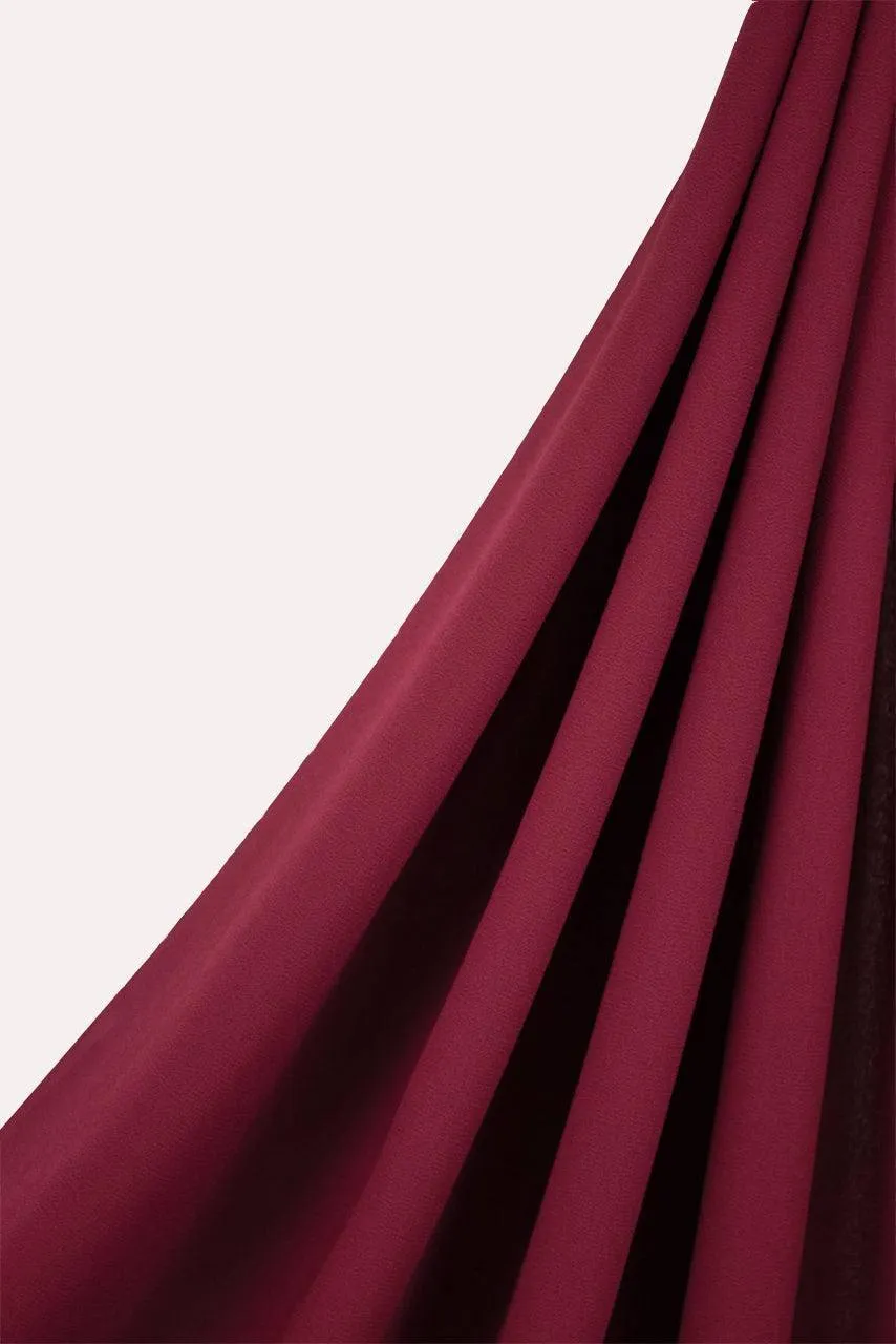 Classic Chiffon Hijab - Scarlet