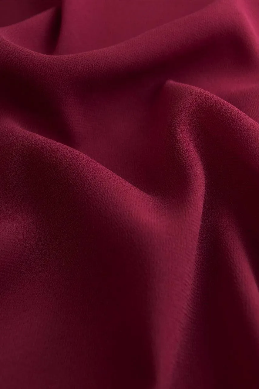 Classic Chiffon Hijab - Scarlet