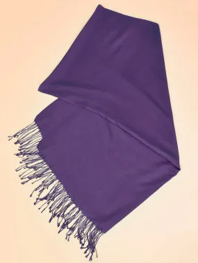 Classic Viscose Scarf - Purple