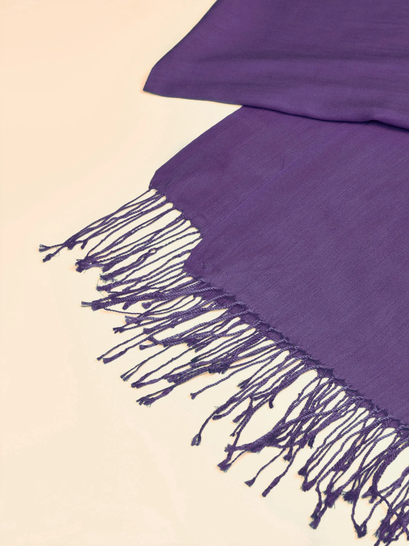 Classic Viscose Scarf - Purple