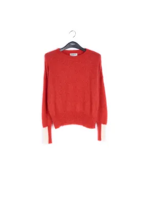 Contrast cuff sweater