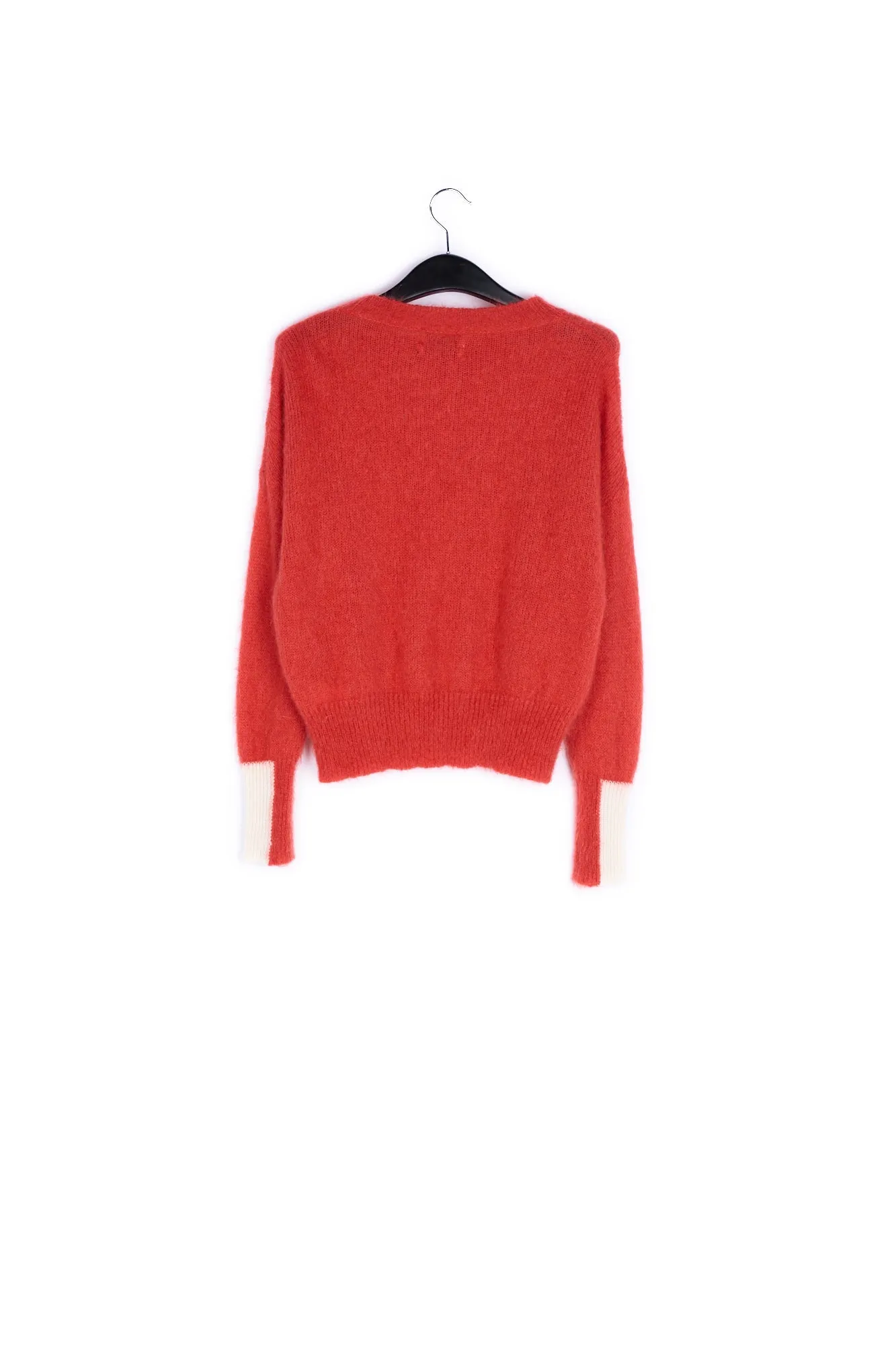 Contrast cuff sweater