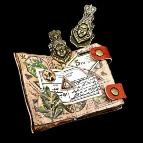 CoraCreaCrafts Brass Clips - Victorian Face