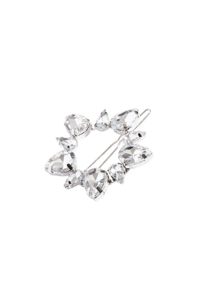 Crystal Dahlia Tige Boule Barrette
