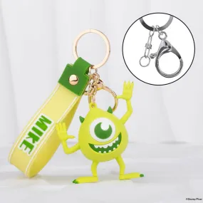 Disney Monsters, Inc. Mike Figure Key Ring Doll Pendant Keychain Anti-lost Lanyard