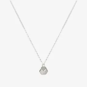 Dodecahedron Necklace Silver
