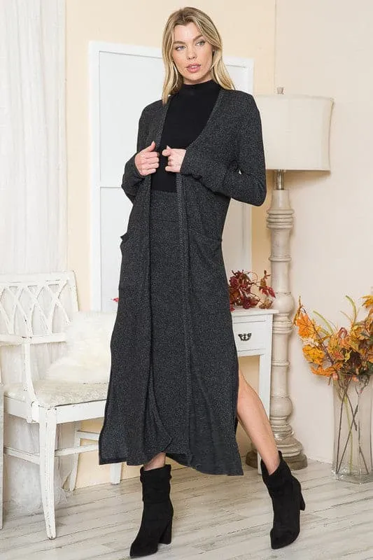 Down By The Bay Long Duster Cardigan