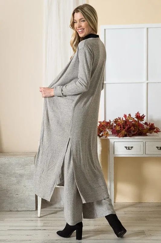 Down By The Bay Long Duster Cardigan