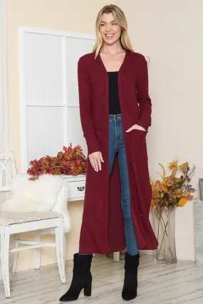 Down By The Bay Long Duster Cardigan