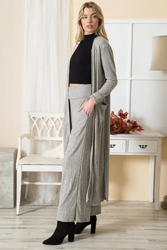 Down By The Bay Long Duster Cardigan