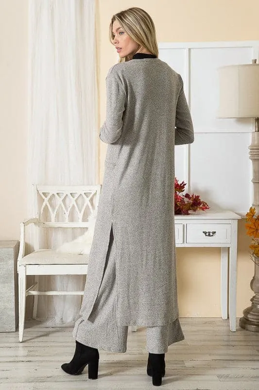 Down By The Bay Long Duster Cardigan
