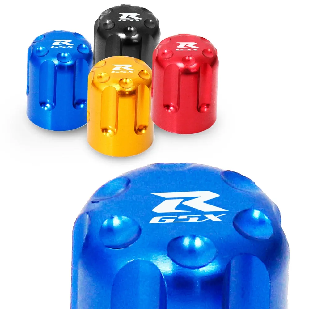 Fit Suzuki GSX-R 600 750 Engraved Logo Tire Valve Stem Caps