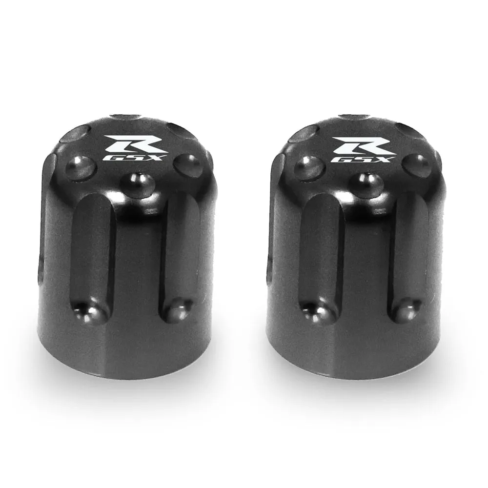 Fit Suzuki GSX-R 600 750 Engraved Logo Tire Valve Stem Caps
