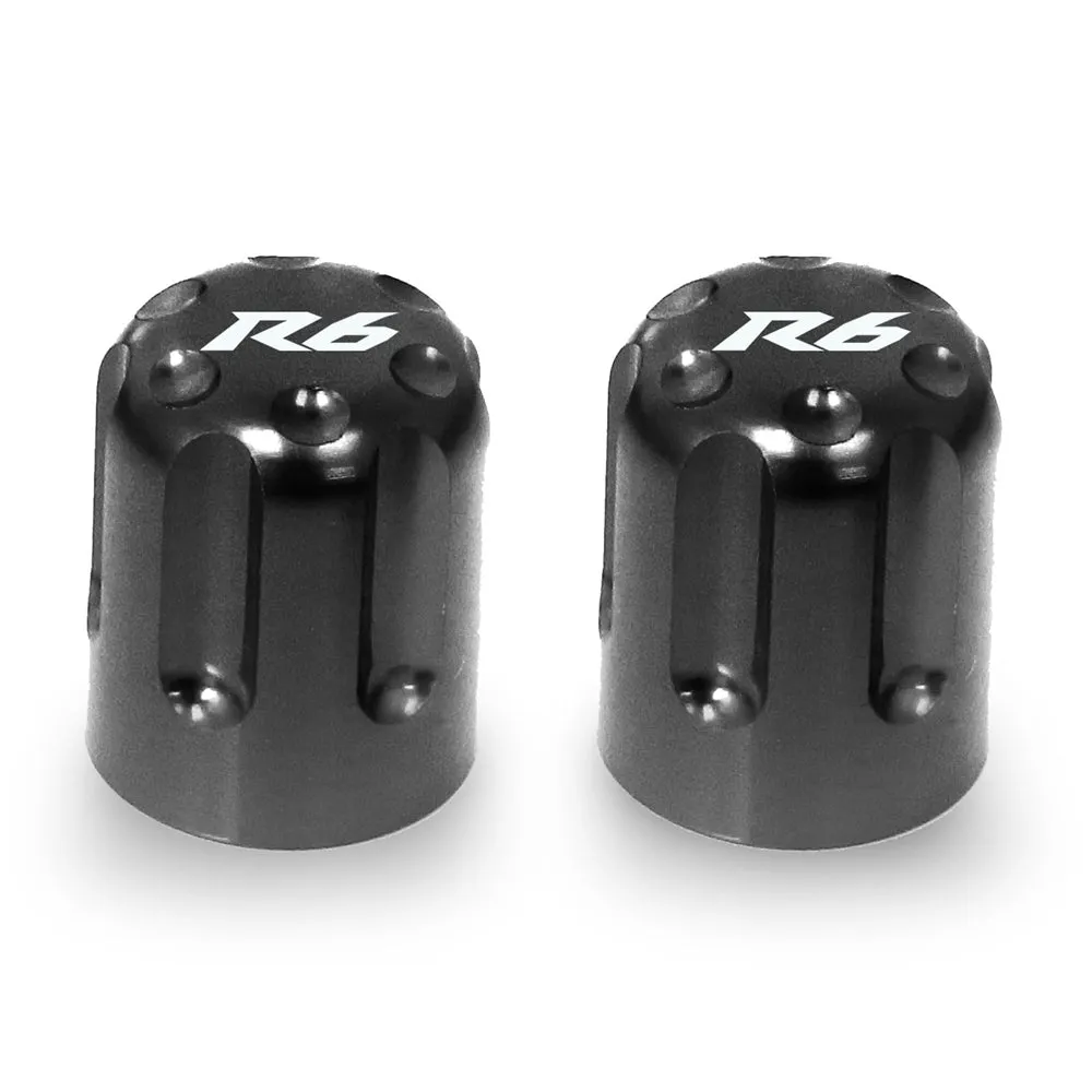 Fit Yamaha YZF R6 -2018 Engraved Logo Tire Valve Stem Caps