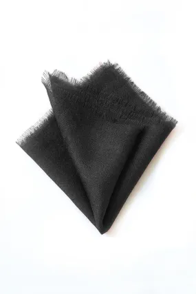 From the Road Marici Pocket Square - Black