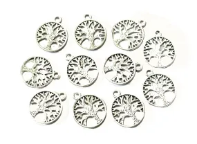 German Silver Tree Charms