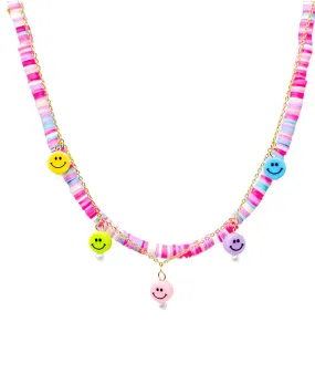 Happy Face Charm Necklace