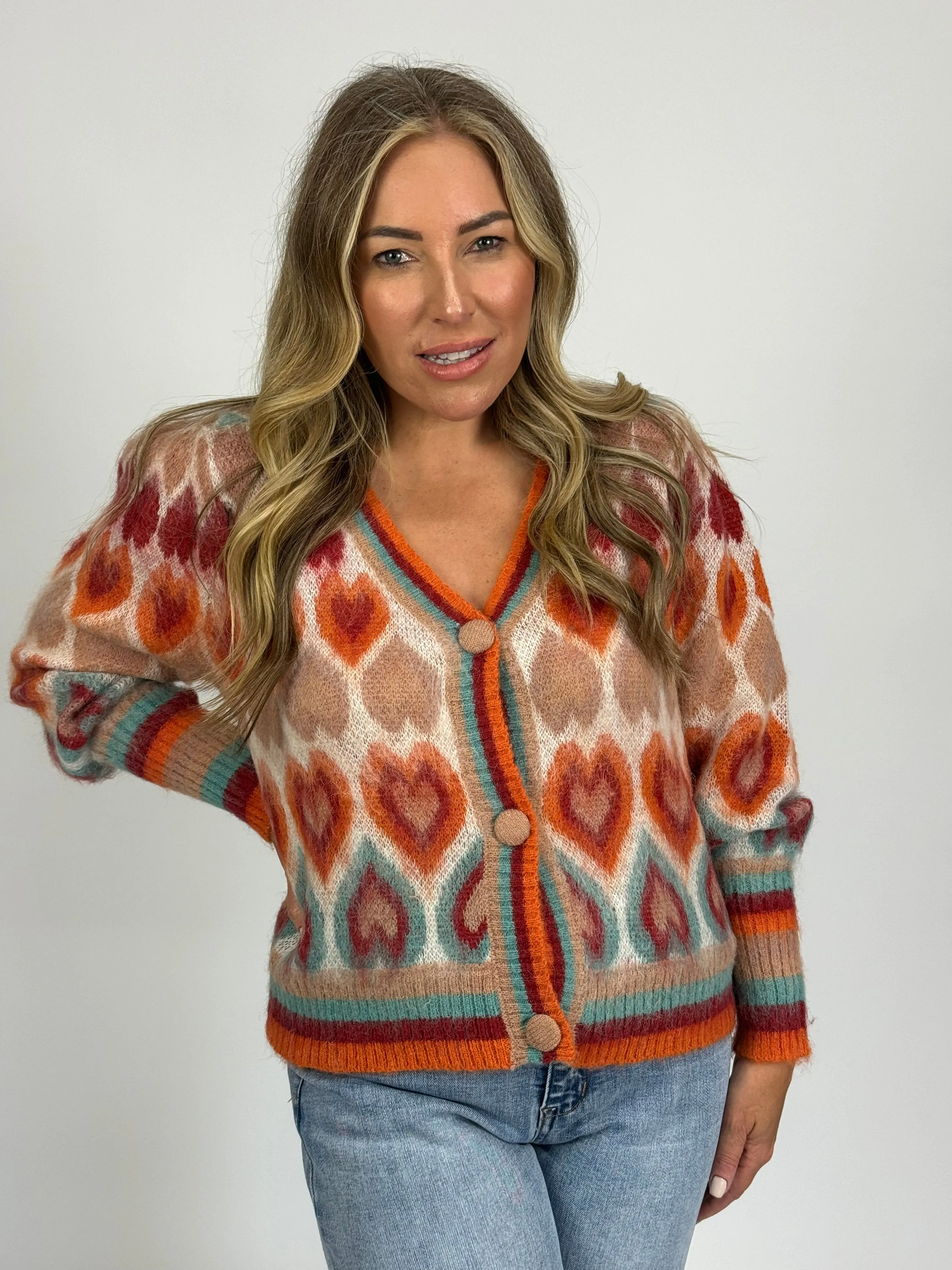 HEARTS CARDIGAN