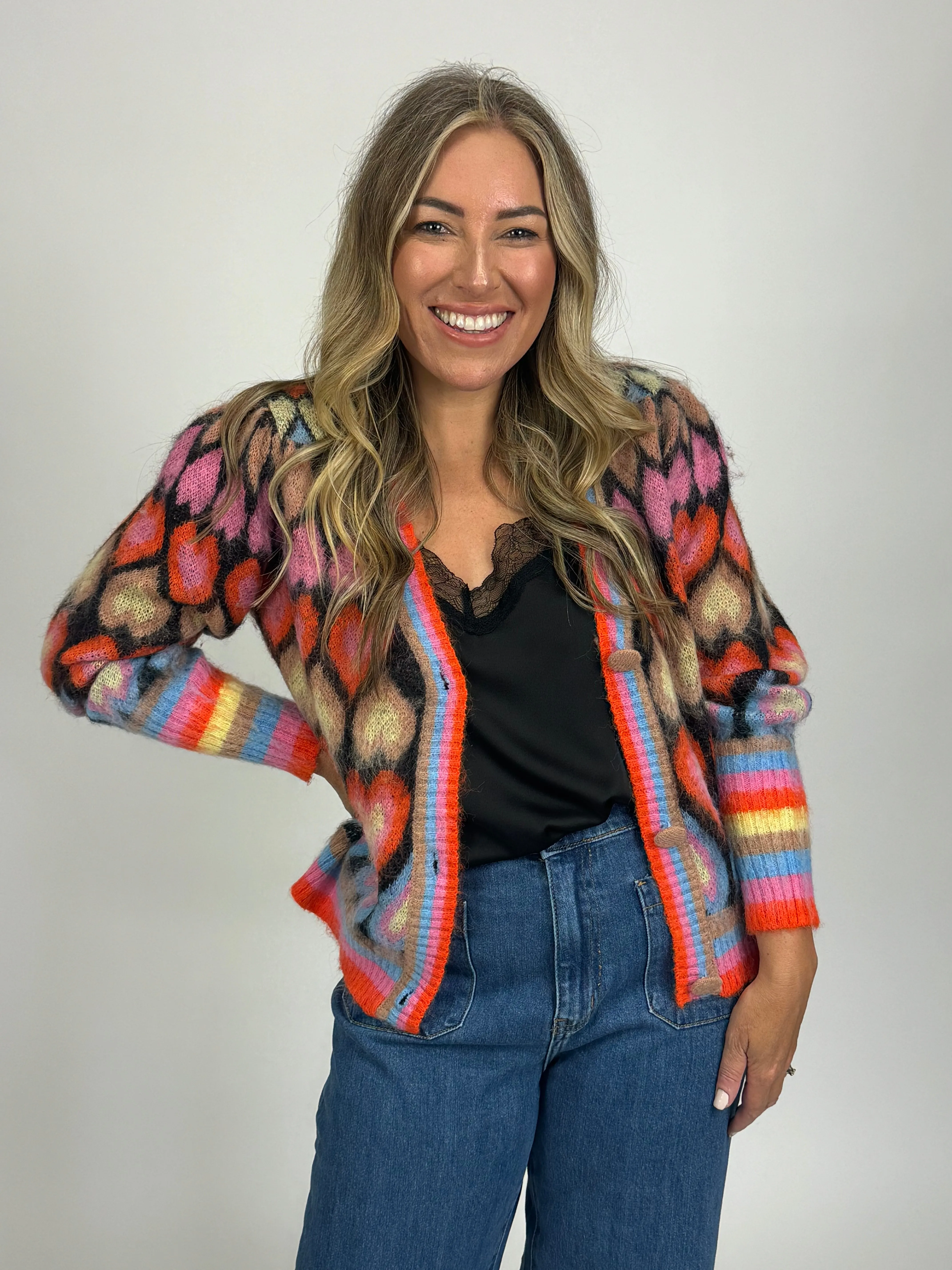 HEARTS CARDIGAN