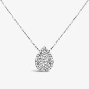 Illusion Pear Shape Necklace