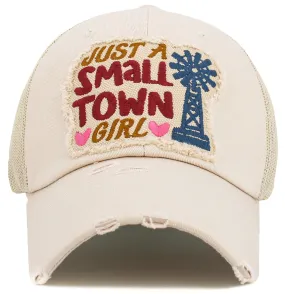 KBV1582 Just A Small Town Girl Meshback Ballcap