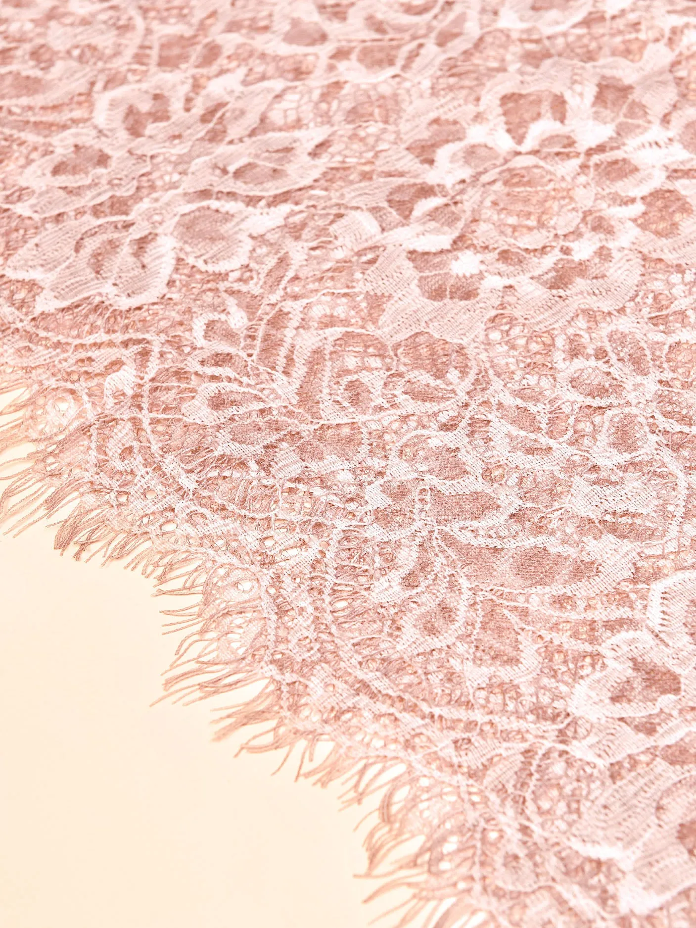 Laced Shimmer Scarf - Baby Pink