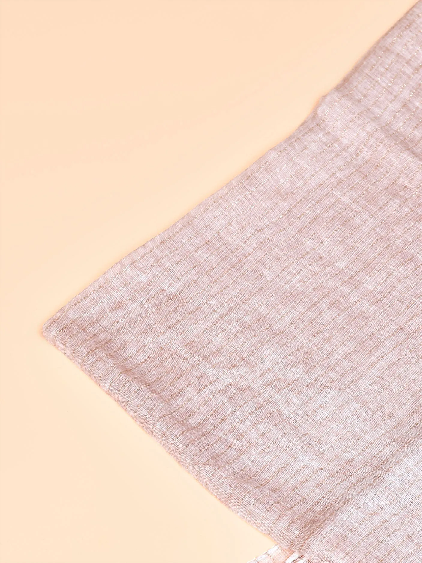 Laced Shimmer Scarf - Baby Pink