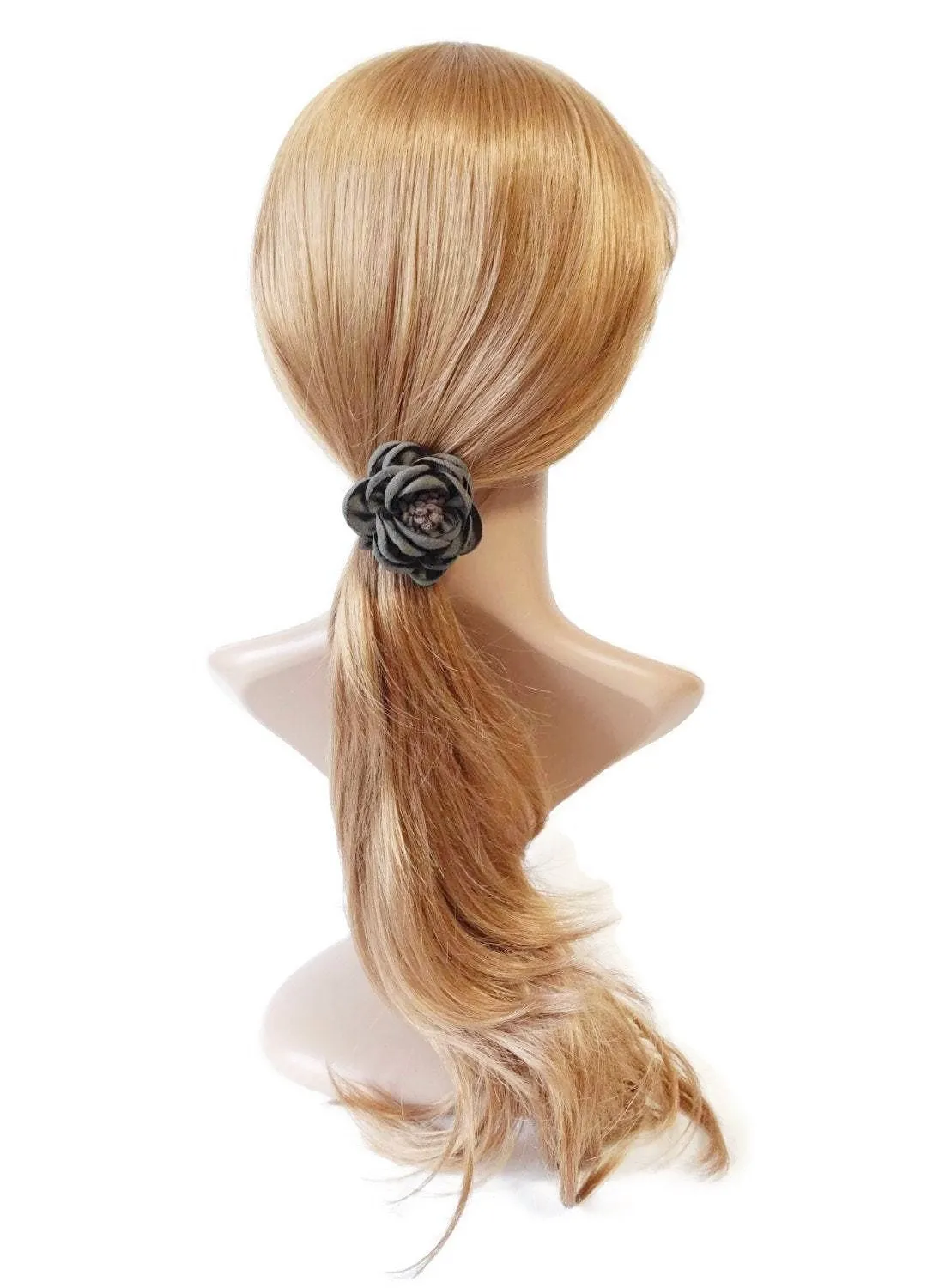 mini flower hair elastic Stamen Flower Ponytail Holder Decorative hair tie Women Hair Accessories