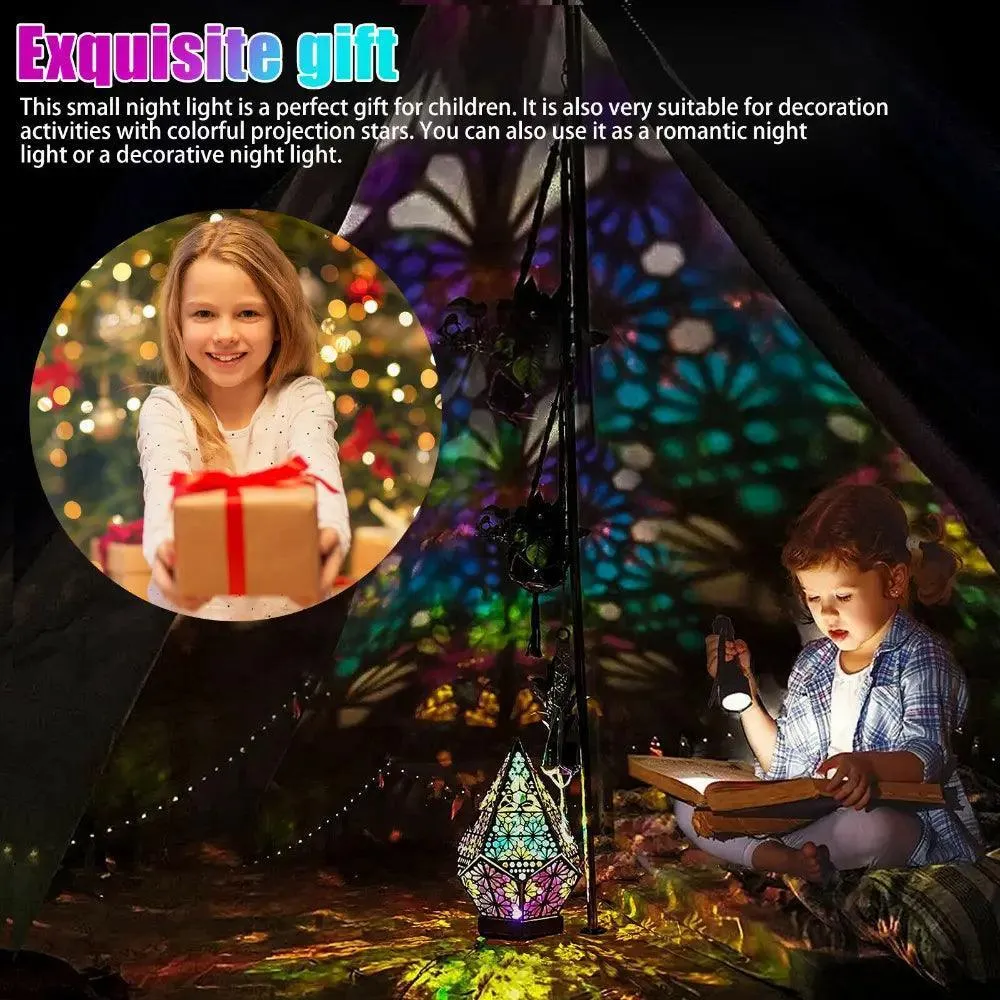 MR034 Polar Star Projection Lamp, Diamond  Wooden Colorful Decoration