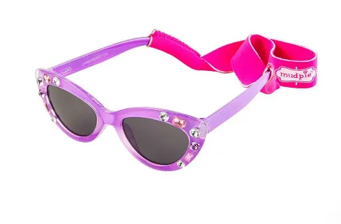 Mud Pie - Baby Toddler Girl Sunglasses & Strap Sets