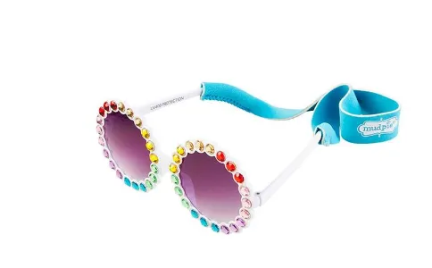 Mud Pie - Baby Toddler Girl Sunglasses & Strap Sets